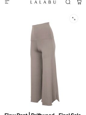 Lalabu Driftwood Wide-Leg Flow Pants